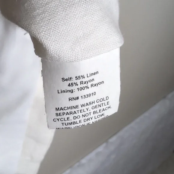 Show Me Your Mumu Vicky Vest Women's Small White Linen Shirt Top Golden 2 - Picture 11 of 15